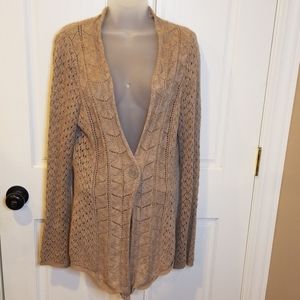 Croft & Barrow 1 button Cardigan Size Medium
